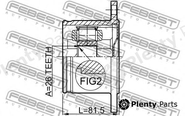 Febest Part T Rh T Rh Joint Drive Shaft Plenty Parts