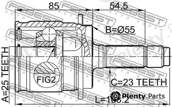 Febest Part Rd R Rd R Joint Drive Shaft Plenty Parts