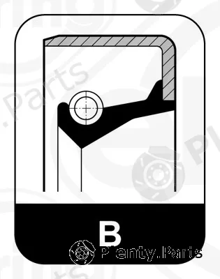 Elring 040.843 — Shaft Seal, wheel hub