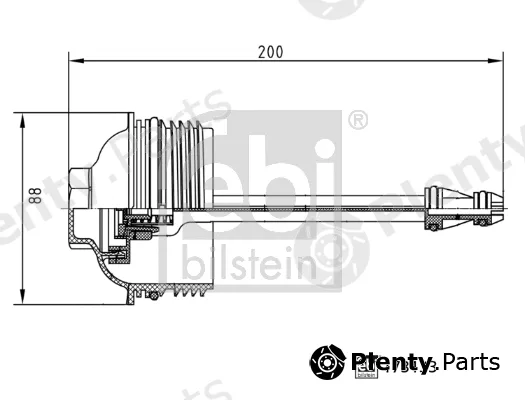 febi bilstein 173133 — Cap, oil filter housing febi Plus