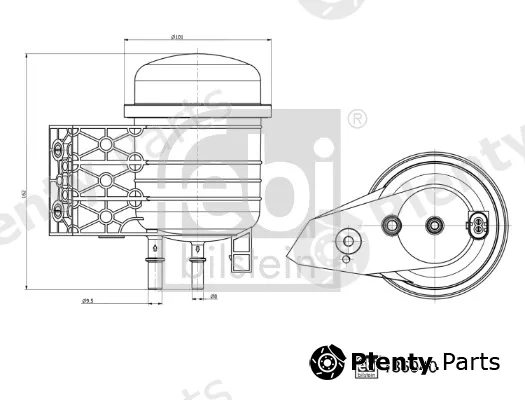 febi bilstein 186040 — Fuel Filter