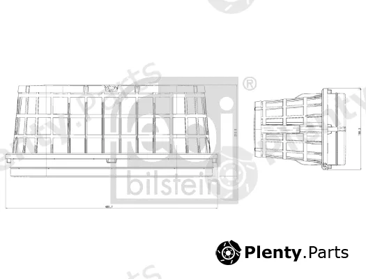 febi bilstein 173491 — Air Filter