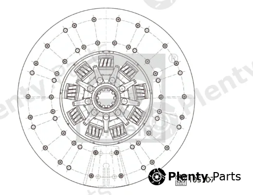 febi bilstein 105107 — Clutch Disc