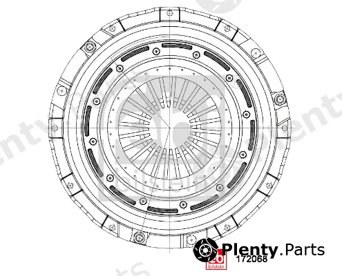 febi bilstein 172068 — Clutch Pressure Plate