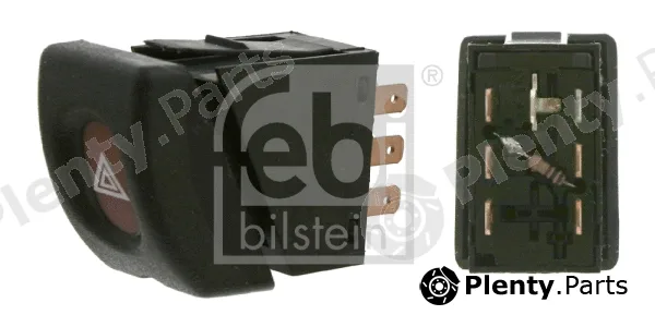 febi bilstein 01566 — Hazard Warning Light Switch febi Plus