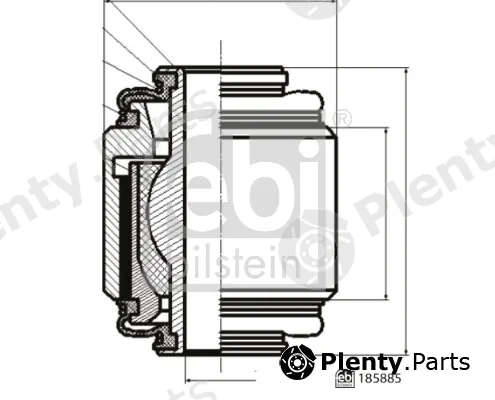 febi bilstein 185885 — Mounting, control/trailing arm