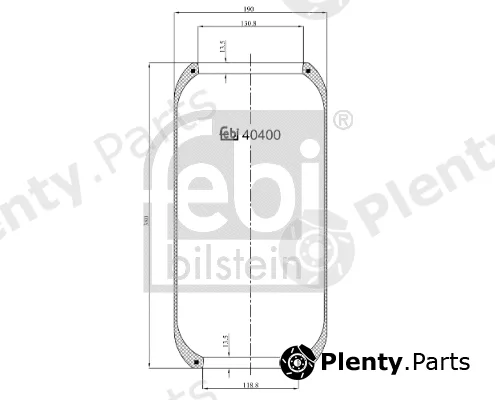 febi bilstein 40400 — Bellow, air suspension