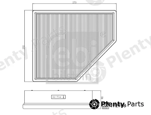 febi bilstein 172768 — Air Filter