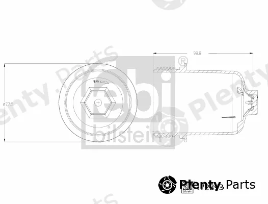febi bilstein 172893 — Housing, automated manual transmission (AMT) febi Plus