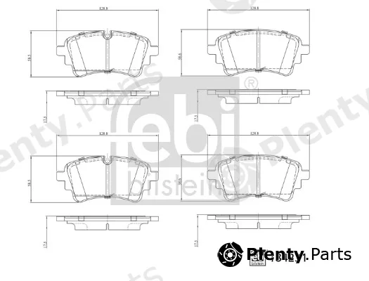 febi bilstein 184231 — Brake Pad Set, disc brake