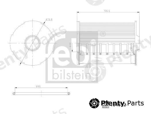 febi bilstein 184812 — Oil Filter