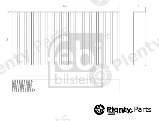 febi bilstein 188432 — Filter, cabin air