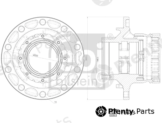 febi bilstein 176343 — Wheel Hub