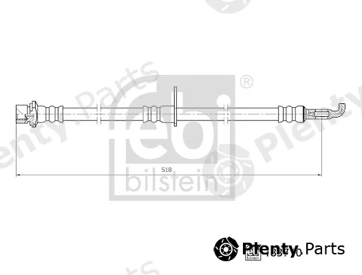 febi bilstein 183770 — Brake Hose