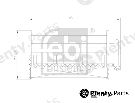 febi bilstein 172452 — Urea Filter febi Plus