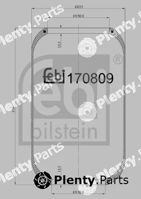 febi bilstein 170809 — Bellow, air suspension