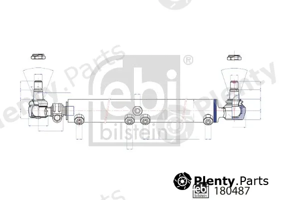 febi bilstein 180487 — Slave Cylinder, power steering ProKit