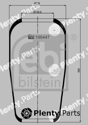 febi bilstein 186447 — Bellow, air suspension