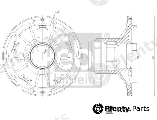 febi bilstein 180694 — Wheel Hub