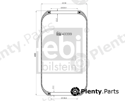 febi bilstein 40399 — Bellow, air suspension