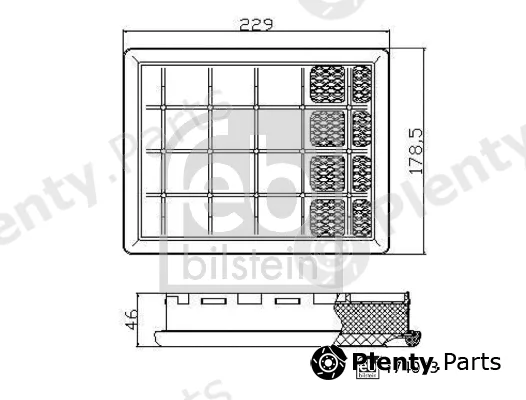 febi bilstein 174013 — Filter, crankcase ventilation