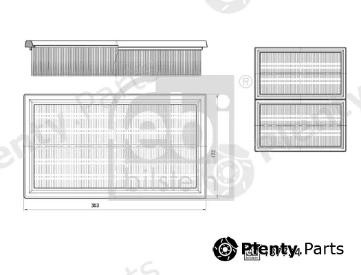 febi bilstein 187724 — Air filter kit
