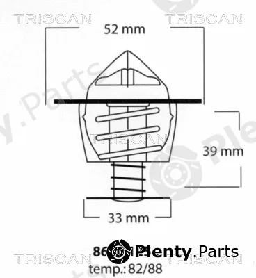 Triscan 862012582 — Thermostat, coolant