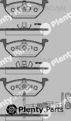Triscan 811029039 — Brake Pad Set, disc brake