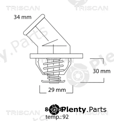 Triscan 86208792 — Thermostat, coolant