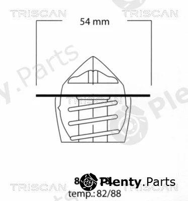 Triscan 86207888 — Thermostat, coolant