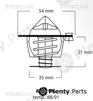 Triscan 86209688 — Thermostat, coolant