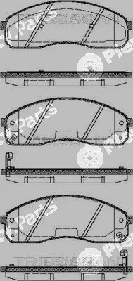 Triscan 811018009 — Brake Pad Set, disc brake