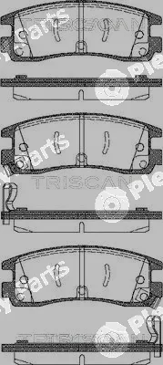 Triscan 811024015 — Brake Pad Set, disc brake