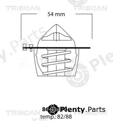 Triscan 862011082 — Thermostat, coolant