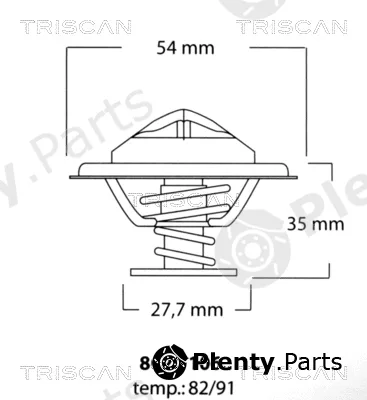 Triscan 862010682 — Thermostat, coolant