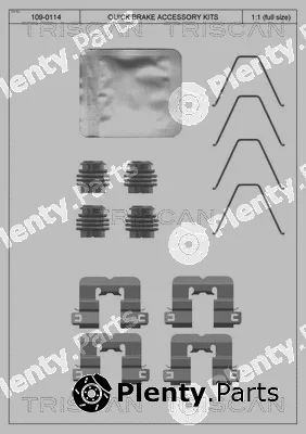 Triscan 8105431659 — Accessory Kit, disc brake pad