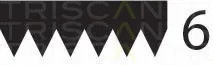 Triscan 8640602128 — V-Ribbed Belt