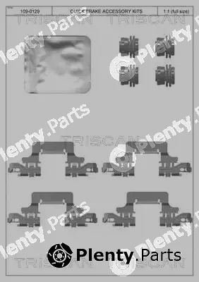 Triscan 8105291631 — Accessory Kit, disc brake pad