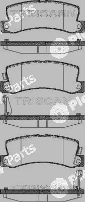 Triscan 811013040 — Brake Pad Set, disc brake