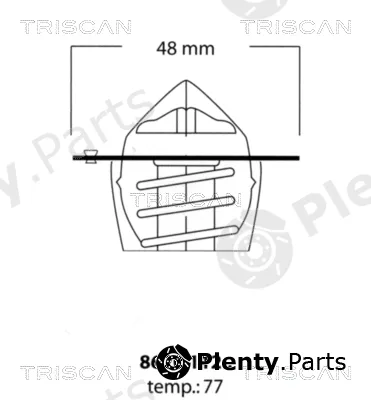 Triscan 862011277 — Thermostat, coolant
