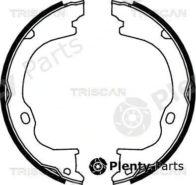 Triscan 810080011 — Brake Shoe Set, parking brake