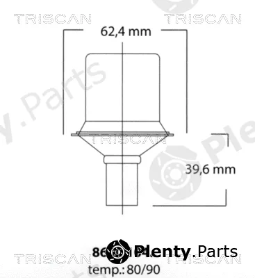 Triscan 862010490 — Thermostat, coolant