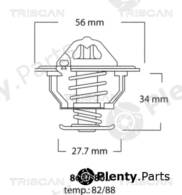 Triscan 86208088 — Thermostat, coolant