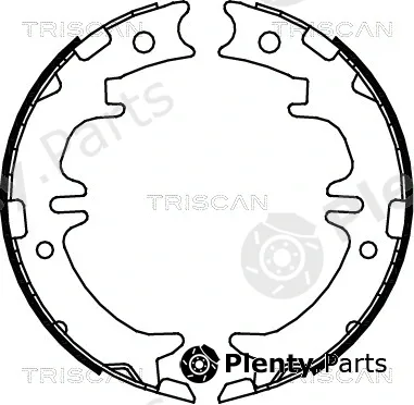 Triscan 810013033 — Brake Shoe Set, parking brake
