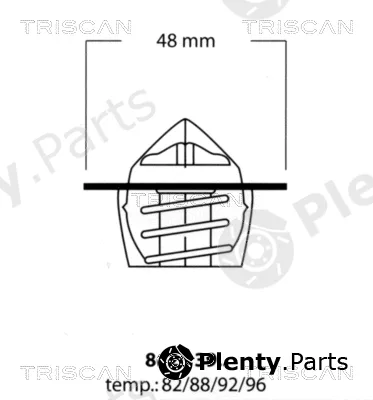Triscan 86203988 — Thermostat, coolant