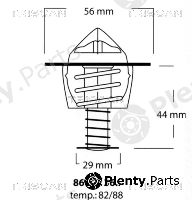 Triscan 862013688 — Thermostat, coolant