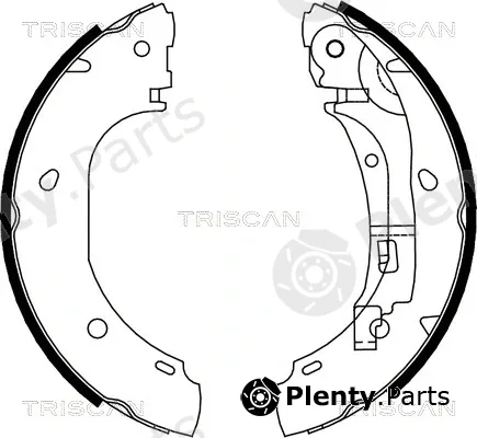 Triscan 810010007 — Brake Shoe Set