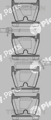 Triscan 811029042 — Brake Pad Set, disc brake