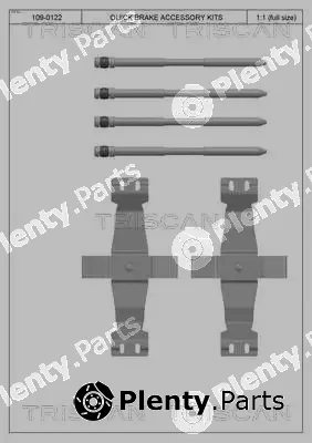 Triscan 8105801602 — Accessory Kit, disc brake pad