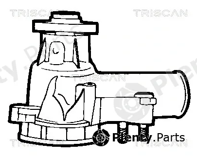 Triscan 860015313 — Water Pump, engine cooling